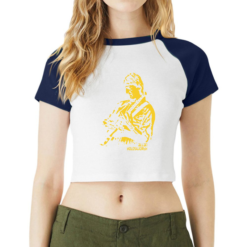 Tributte To Allan Holdsworth Rip Raglan Crop Top by harmonydue | Artistshot