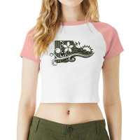 Plumeria Paradise Raglan Crop Top | Artistshot