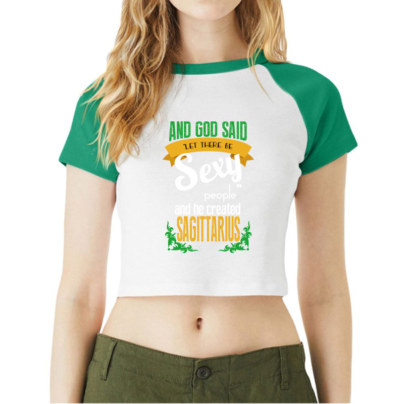 Sexy Sagittarius Raglan Crop Top by rardesign | Artistshot