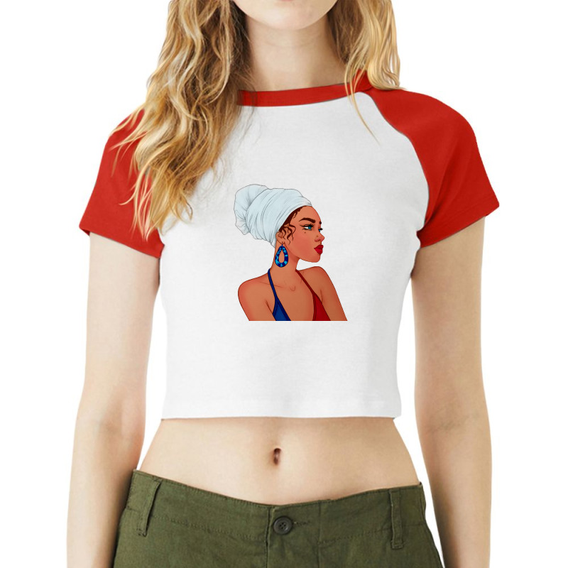 Girl Raglan Crop Top by Ali_hamza | Artistshot