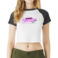 Bruce Springsteen Pink Raglan Crop Top | Artistshot