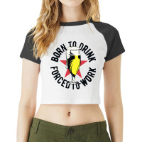 Beer Glass Raglan Crop Top | Artistshot