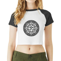 Ohm Yoga Mandala Raglan Crop Top | Artistshot