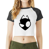 Gir Invader Zim Raglan Crop Top | Artistshot