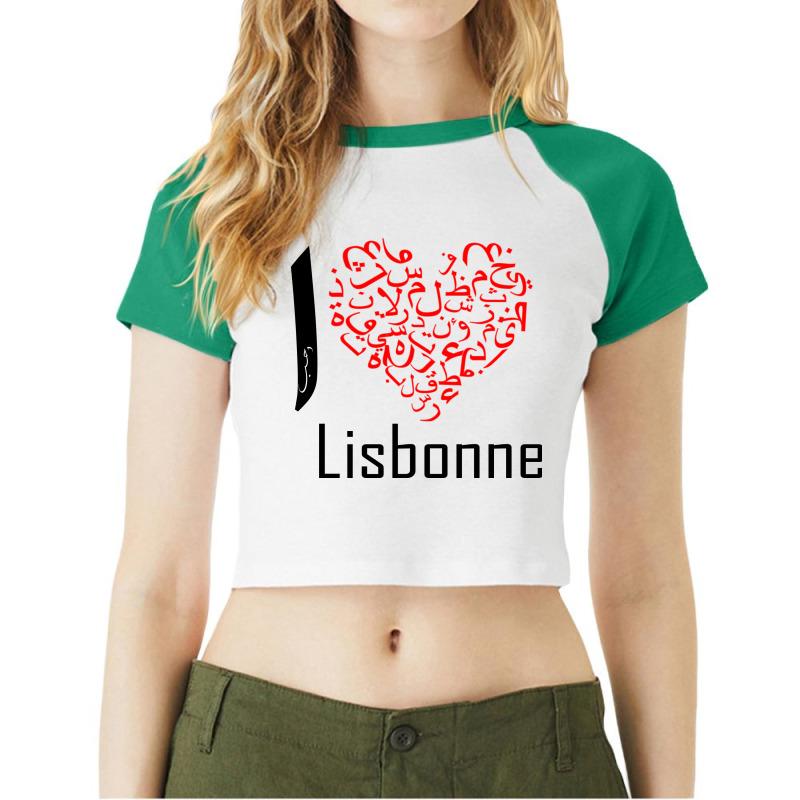 Lisbonne Raglan Crop Top by nowlam | Artistshot