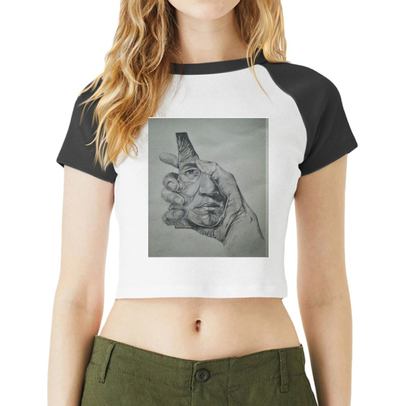 Mirror Miracle Raglan Crop Top by Trendy boy | Artistshot