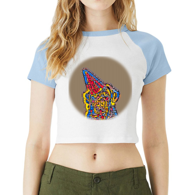 Funny Happy Dogs And Cats Pee Banner Or Socia Raglan Crop Top by Kemnabi | Artistshot