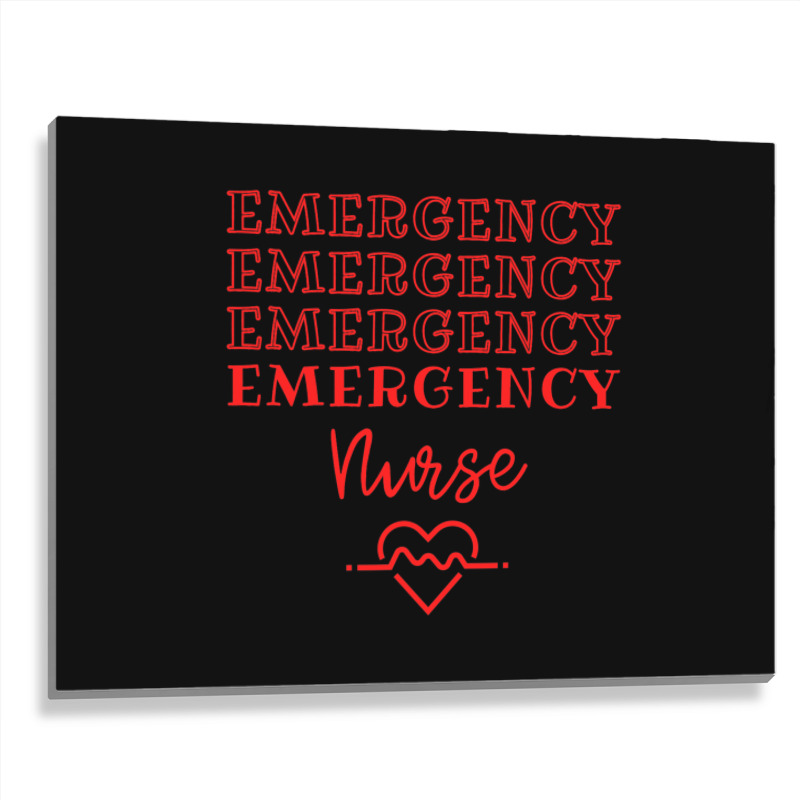 Emergency Department Room Er Nurse Gifts Nursing F Metal Print Horizontal | Artistshot