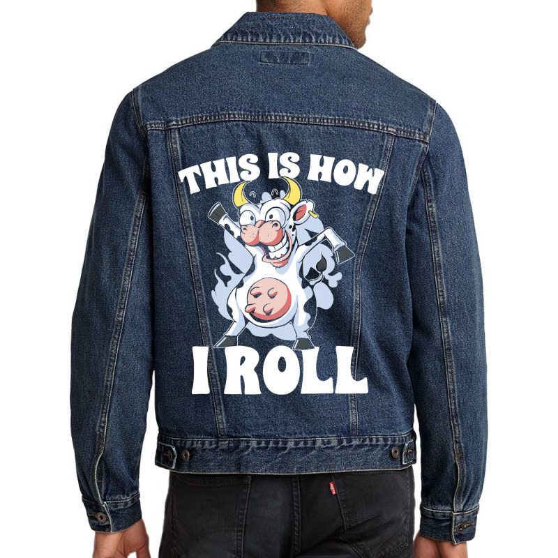 Farm Animal Highland Cattle Farmer Cow Lover Men Denim Jacket by MakenzieHampton | Artistshot