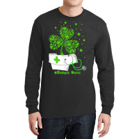 Dialysis Nurses Cap Stethoscope Shamrock St Patric Long Sleeve Shirts | Artistshot