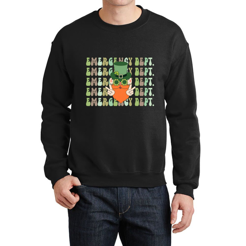 Emergency Department St Patricks Day Er Ed Nurse R Crewneck Sweatshirt | Artistshot