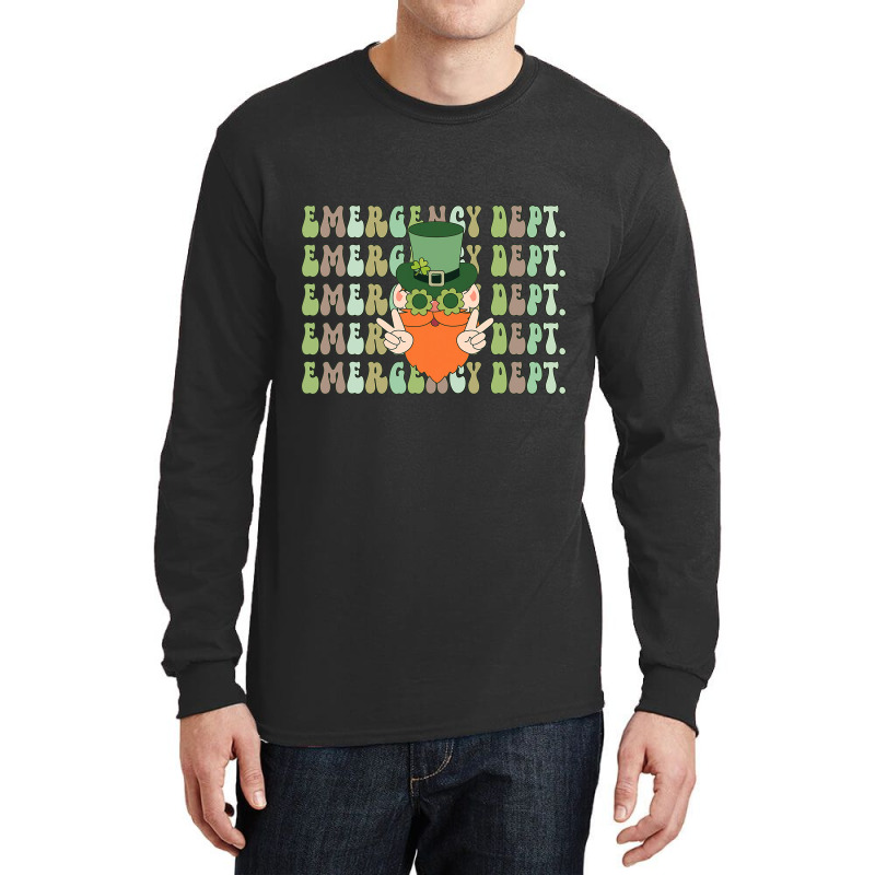 Emergency Department St Patricks Day Er Ed Nurse R Long Sleeve Shirts | Artistshot