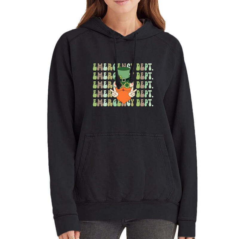 Emergency Department St Patricks Day Er Ed Nurse R Vintage Hoodie | Artistshot