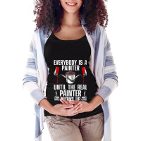 Funny Painter For Men Women Painting Construction  Maternity Scoop Neck T-shirt | Artistshot