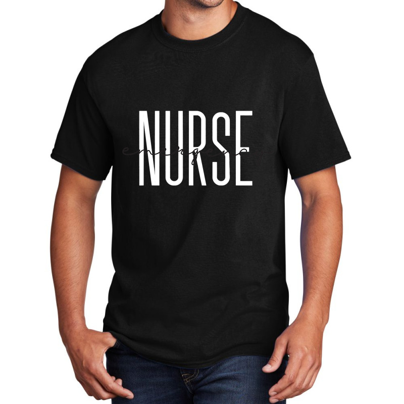 Emergency Nurse Leopard Print Er Nurse Nursing Sch Basic T-shirt | Artistshot