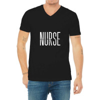 Emergency Nurse Leopard Print Er Nurse Nursing Sch V-neck Tee | Artistshot