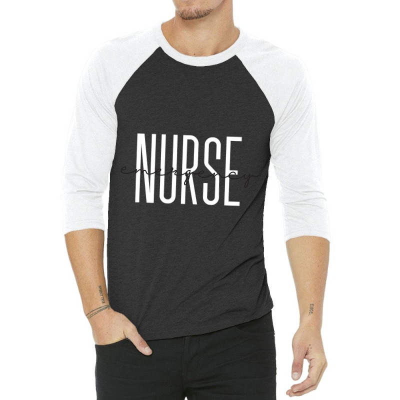 Emergency Nurse Leopard Print Er Nurse Nursing Sch 3/4 Sleeve Shirt | Artistshot