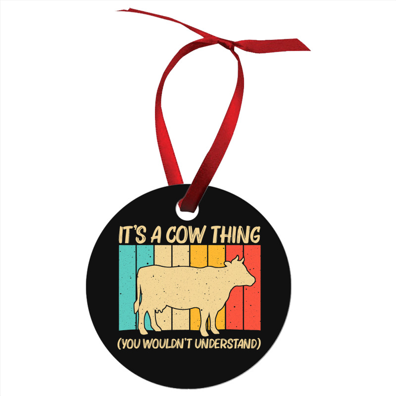 Funny Cow Art For Men Women Cow Farmer Dairy Farmi Ornament | Artistshot