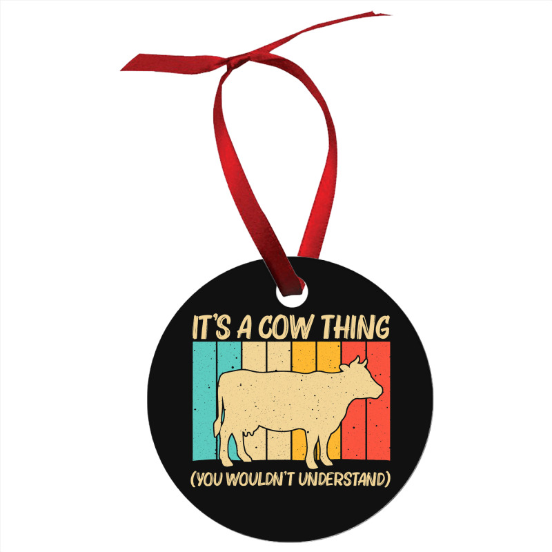 Funny Cow Art For Men Women Cow Farmer Dairy Farmi Ornament | Artistshot