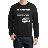 Funny Booktrovert Definition Librarian Gifts For B Crewneck Sweatshirt | Artistshot