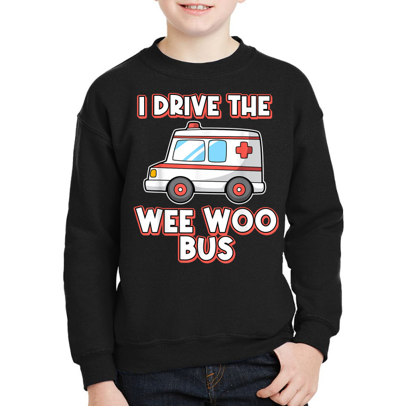 I Drive The Wee Woo Bus Ambulance Driver Paramedic T Shirt Youth Sweatshirt | Artistshot