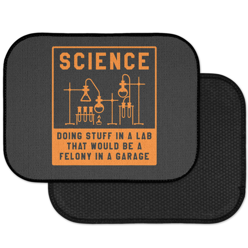 Science Doing Stuff In Lab That Would Be A Felony  Rear Car Mat | Artistshot