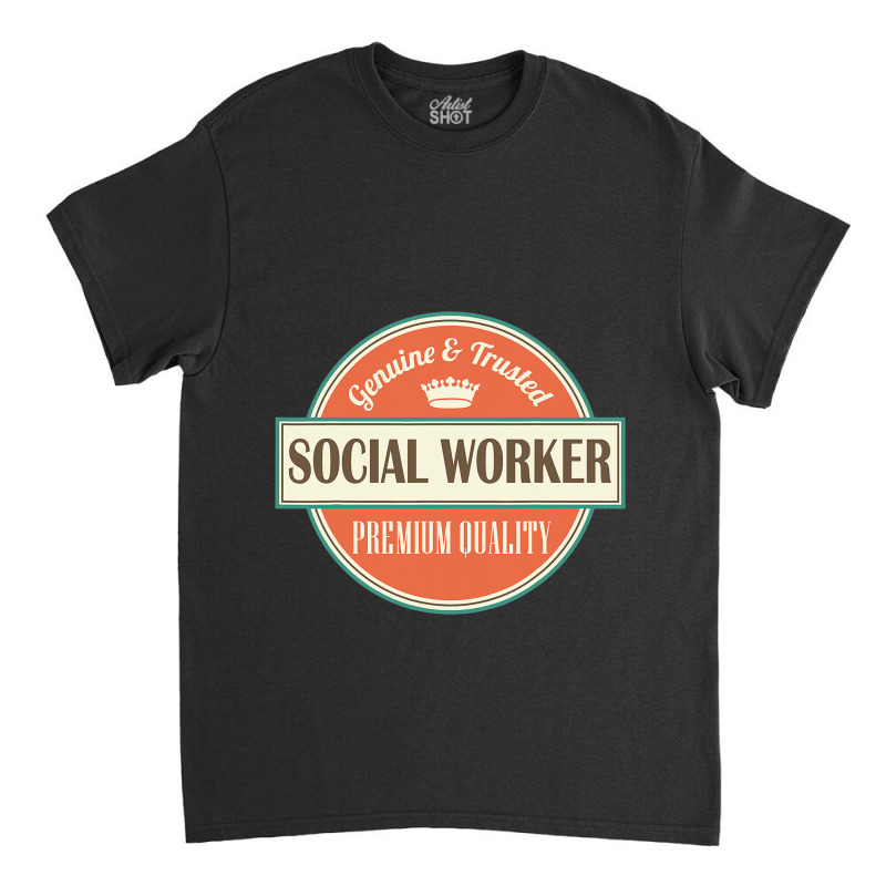 Social Worker Vintage Job Logo Tee Classic T-shirt by KrishaAltamiran | Artistshot