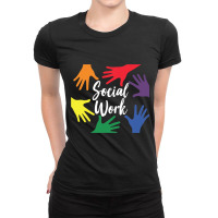 Social Work Job Graduation Worker 1 Ladies Fitted T-shirt | Artistshot