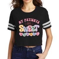 Retro Valentines Day Nurse My Patients Are Sweet H Scorecard Crop Tee | Artistshot