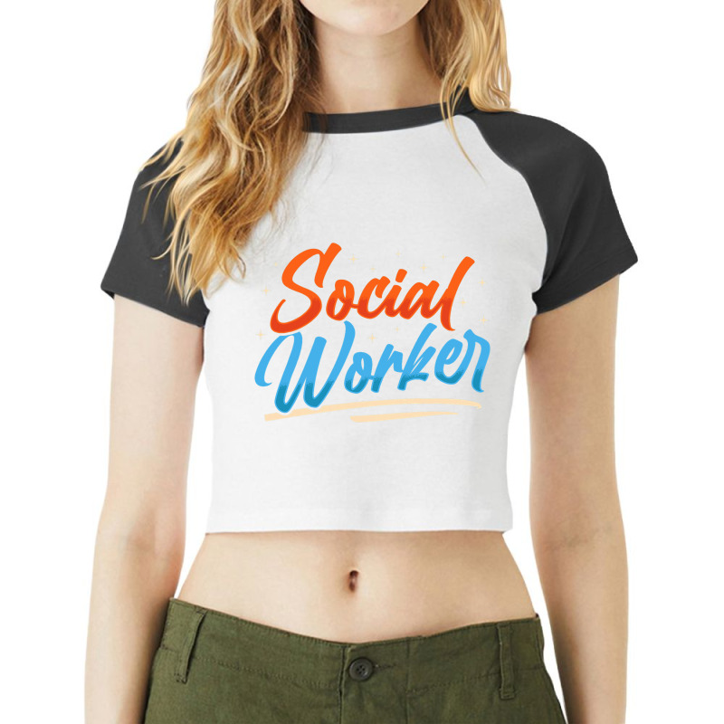 Social Worker Work Graduation Job 1 Raglan Crop Top by AustynHidago | Artistshot