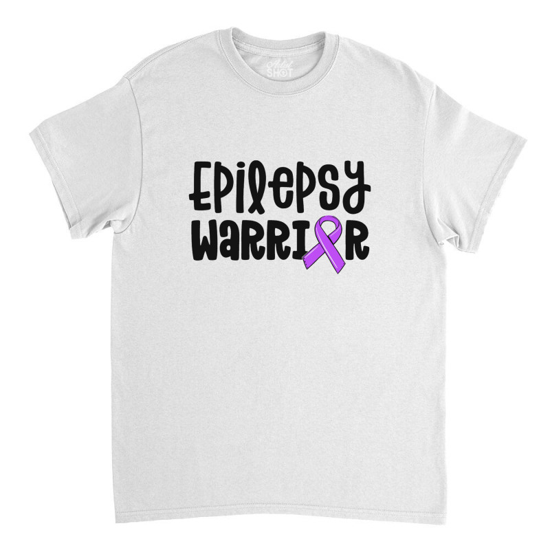 Epilepsy Warrior Shirt Kids Purple Ribbon Awareness Women Classic T-shirt | Artistshot