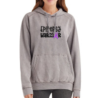 Epilepsy Warrior Shirt Kids Purple Ribbon Awareness Women Vintage Hoodie | Artistshot