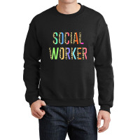 Social Worker Work Msw Masters Degree Graduation B Crewneck Sweatshirt | Artistshot