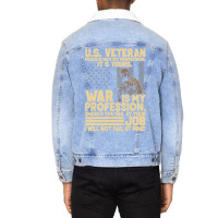 U.s Veteran Peace Is Not My Profession Its Yours W Unisex Sherpa-lined Denim Jacket | Artistshot