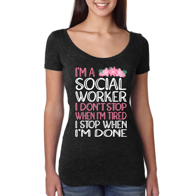 Social Worker 7 Women's Triblend Scoop T-shirt by Vibrantora | Artistshot