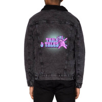 Summer Reading Tails And Tails Librarian Prize Gif Unisex Sherpa-lined Denim Jacket | Artistshot