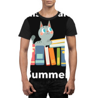 Summer Reading Tails And Tails Librarian Prize Gif Graphic T-shirt | Artistshot