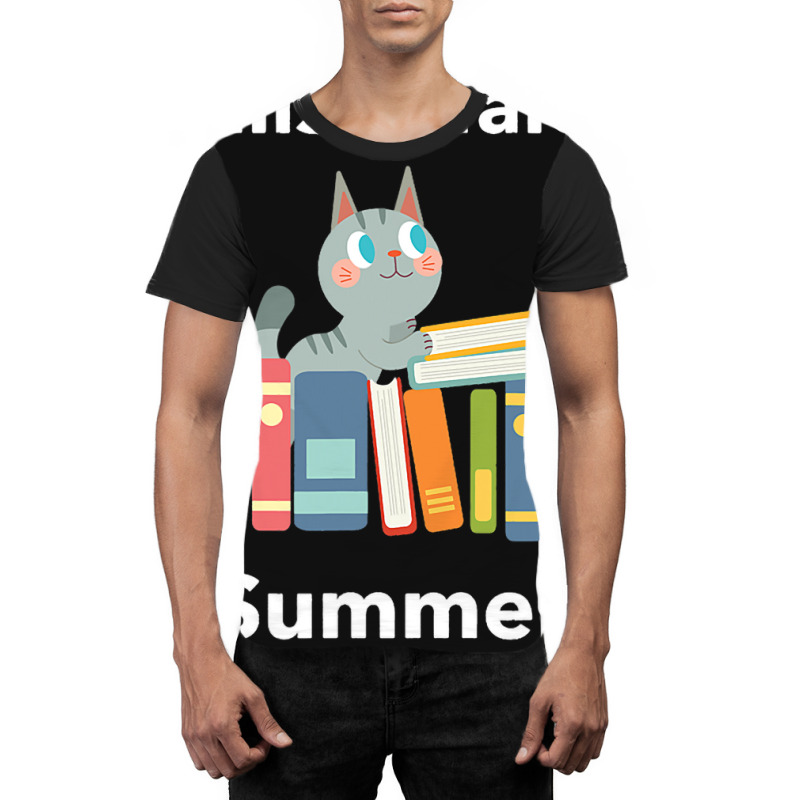 Summer Reading Tails And Tails Librarian Prize Gif Graphic T-shirt | Artistshot