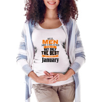 All Men Are Created January Maternity Scoop Neck T-shirt | Artistshot