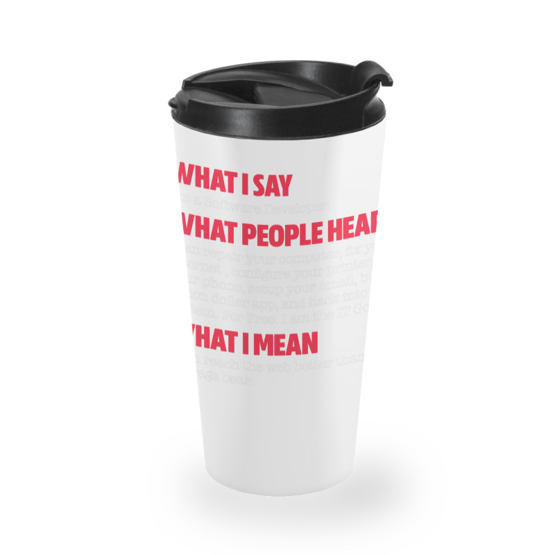 Software Developer Funny Computer Programmer Codin Travel Mug | Artistshot