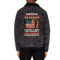 Soldier Honor Duty America American Veteran Honor Unisex Sherpa-lined Denim Jacket | Artistshot