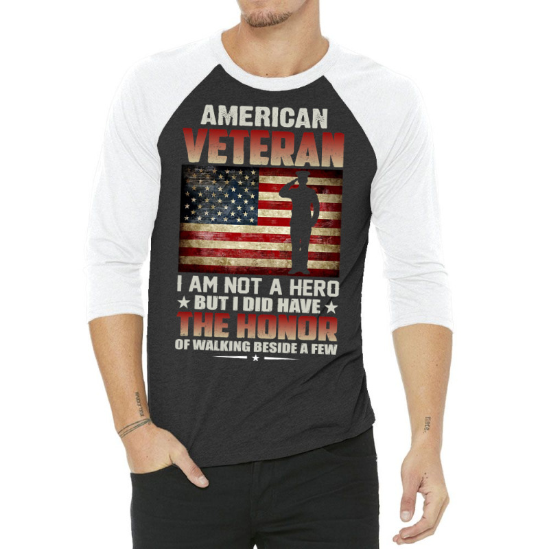 Soldier Honor Duty America American Veteran Honor 3/4 Sleeve Shirt | Artistshot