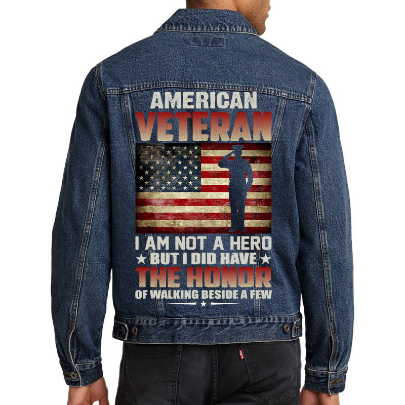 Soldier Honor Duty America American Veteran Honor Men Denim Jacket | Artistshot