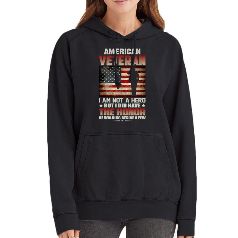 Soldier Honor Duty America American Veteran Honor Vintage Hoodie | Artistshot