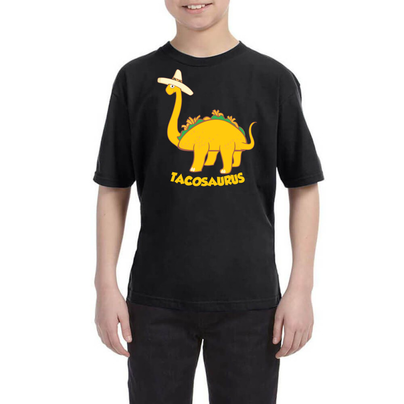 Taco Dinosaur Tacosaurus In Mexican Hat Cute Tacos Dino Lover Gift Youth Tee | Artistshot