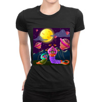 Kind Aliens Disinfecting The Land Ladies Fitted T-shirt | Artistshot