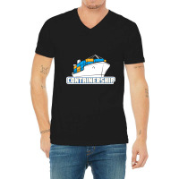 Containership Ship Captain Seaman Sailor Mariner S V-neck Tee | Artistshot