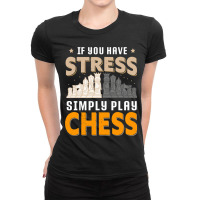 Chess Tournament Coach Chess Piece Queen King Rook Ladies Fitted T-shirt | Artistshot