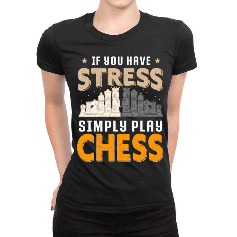 Chess Tournament Coach Chess Piece Queen King Rook Ladies Fitted T-Shirt by SweetCurl | Artistshot