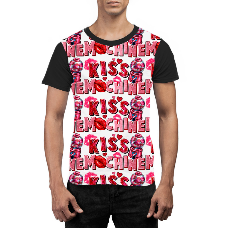 Kiss Machine Valentine's Day Graphic T-shirt | Artistshot